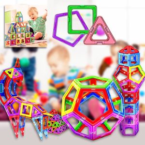 3D Magnetiske Byggeklodser (50 stk) | BUILDNETIC