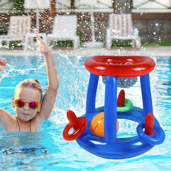 oppustelig basketballkurv til pool