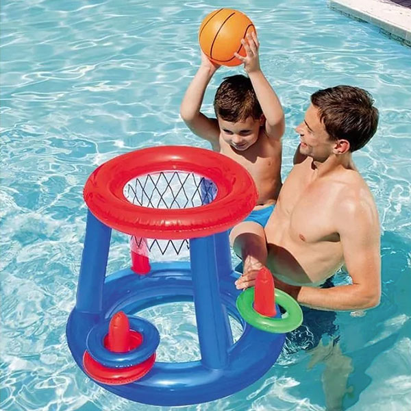 holdbar oppustelig basketballkurv