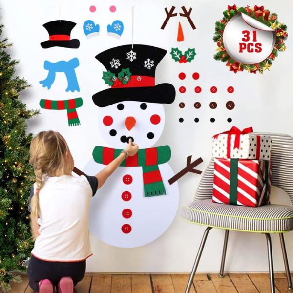 FELTSNOWMAN dekoration