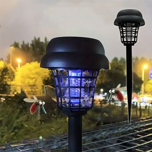 Solar Myggeafviserlampe - UV, 8-12t Driftstid | SOLARBUZZ