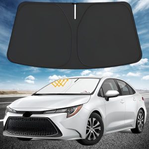 4-lags foldbar solskærm til bil (145x80cm) | SUNDEO